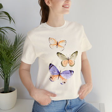 Butterfly cottage-core,  Unisex Jersey Short Sleeve Tee