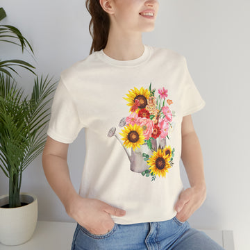 Sunflower Unisex Jersey Short Sleeve Tee / Sunflower Tshirt / Floral Tshirt/ Cottage-core