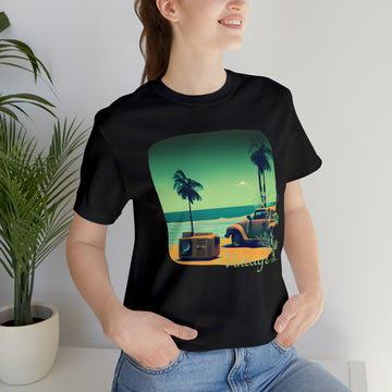 Vintage Vibes Retro Style Print T-Shirt , Retro Beach Vibes t-shirt