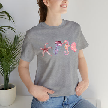 Cute sea life shirt, Ocean-themed t-shirt, Marine life graphic tee