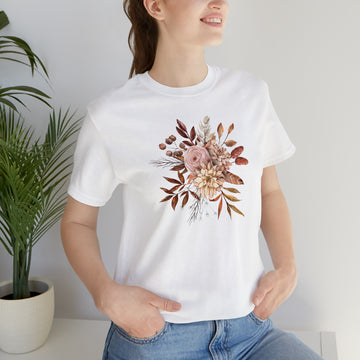 Fall Florals Unisex Jersey Short Sleeve Tee