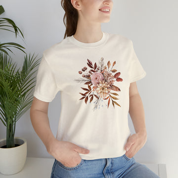 Fall Florals Unisex Jersey Short Sleeve Tee