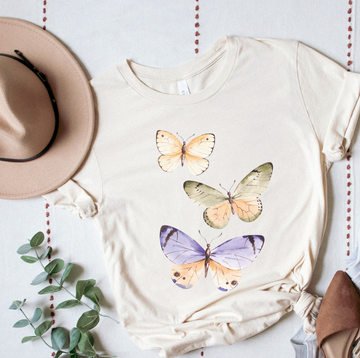 Butterfly cottage-core,  Unisex Jersey Short Sleeve Tee