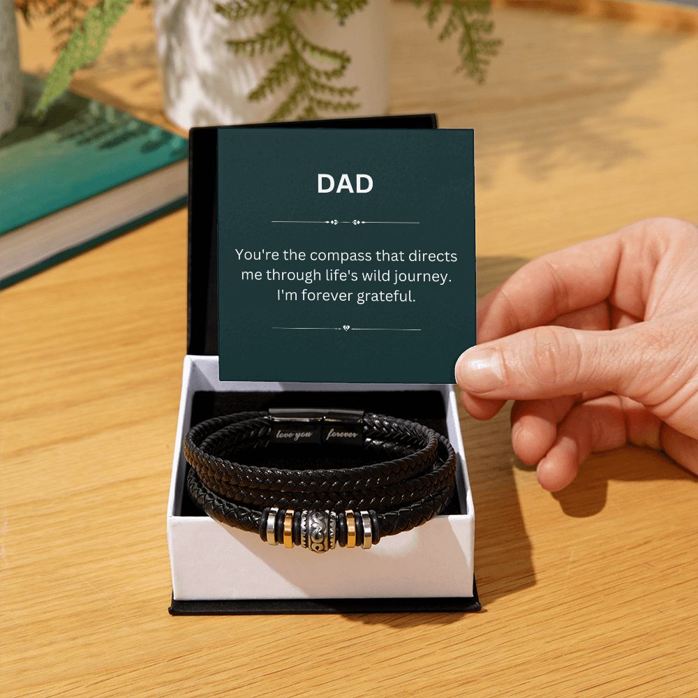 Dad, My Compass - Gratitude Card & Keepsake