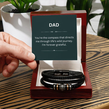 Dad, My Compass - Gratitude Card & Keepsake