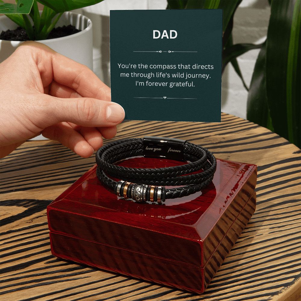 Dad, My Compass - Gratitude Card & Keepsake