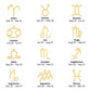 Zodiac Pendant - Personalized zodiac jewelry